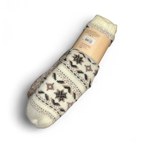 Muk Luks Cabin Socks - Brown - Picture 2 of 3